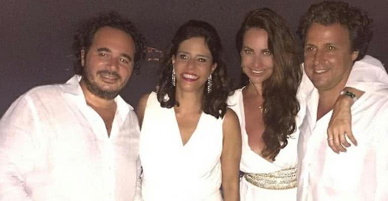 Narcisa Tamborindeguy posa com Olen Cesari, Karina Michelin e Giuseppe de Lorenzo - Instagram/Reprodução