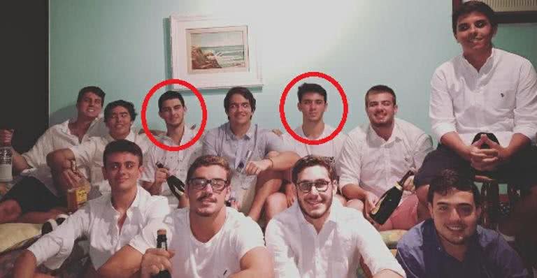 Vinícius Bonemer (à esq.) e Giuliano Castro (à dir.) celebraram juntos o Réveillon - Instagram/Reprodução