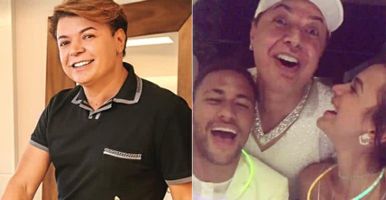 David Brazil posa com Neymar e Marquezine - CADU PILOTTO/ Reprodução-Instagram