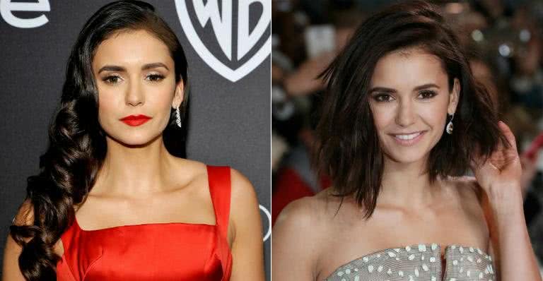 Nina Dobrev exibe novo visual em première - Getty Images