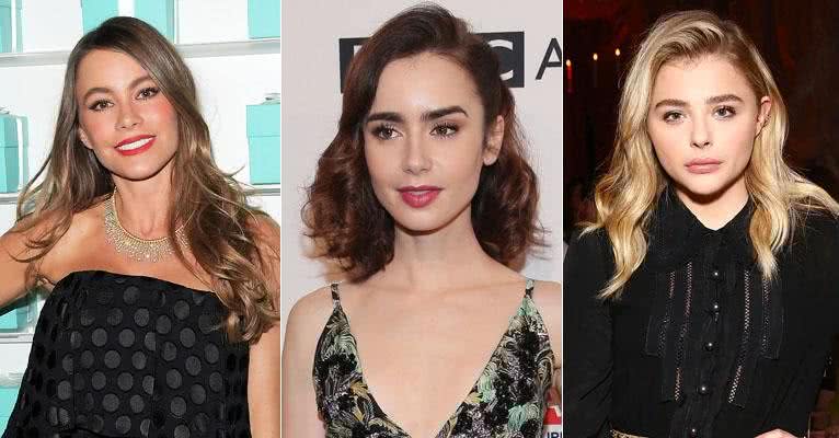 Sofía Vergara, Lilly Collins e Chloë Grace Moretz - Getty Images