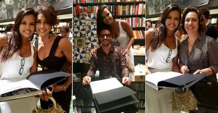 Patricia Gonçalves com Juliana Paes, Leandro  Pagliaro e Eliane Giardini - Divulgação