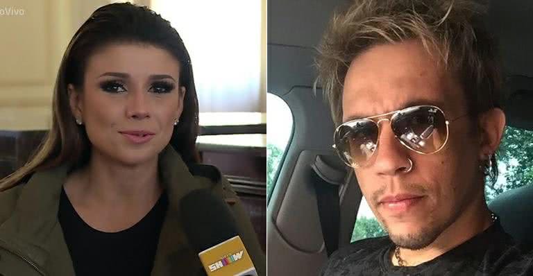 Paula Fernandes e Kiko, do KLB - TV Globo e Instagram/Reprodução