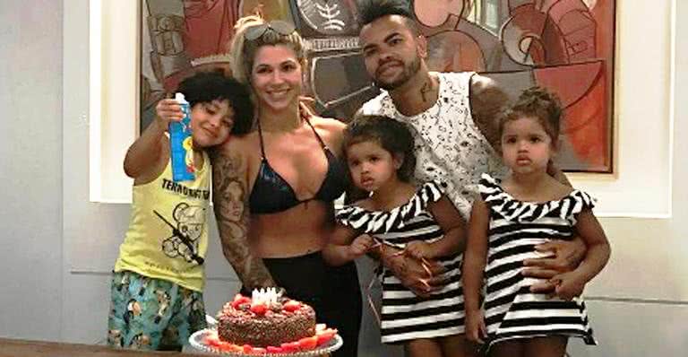 Dentinho, Dani Souza, Bruno Lucas, Rafaella e Sophia - Instagram/Reprodução