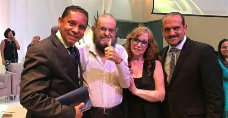 José Mojica, o Zé do Caixão, na igreja adventista - Facebook/Reprodução