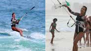 Cristiane Dias pratica Kitesurf no Rio de Janeiro - Dilson Silva / AgNews