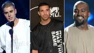 Justin Bieber, Drake e Kanye West - Getty Images