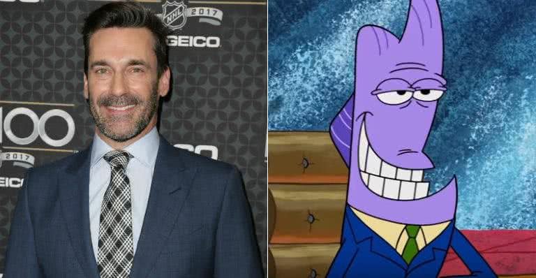 Jon Hamm faz participação especial em Bob Esponja - Getty Images/Reprodução Youtube