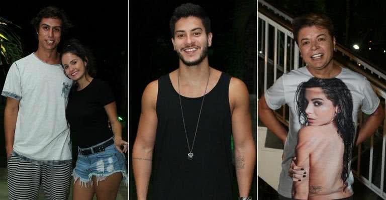 O casal Franciso Vitti e Amanda de Godoi, Arthur Aguiar e David Brazil - Marcello Sa Barretto / AgNews