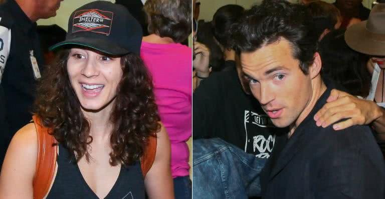 Troian Bellisario e Ian Harding desembarcam em SP - Manuela Scarpa e Marcos Ribas/Brazil News