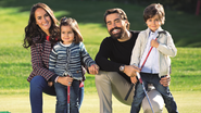 Ricardo Pereira, Francisca Pinto, e os filhos Vicente  e Francisquinha - JOÃO LEMOS/CARAS PORTUGAL