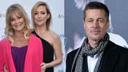 Goldie Hawn, Kate Hudson e Brad Pitt - Getty Images