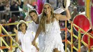 Ivete Sangalo com o filho, Marcelo, e o  marido, Daniel Cady - AgNews