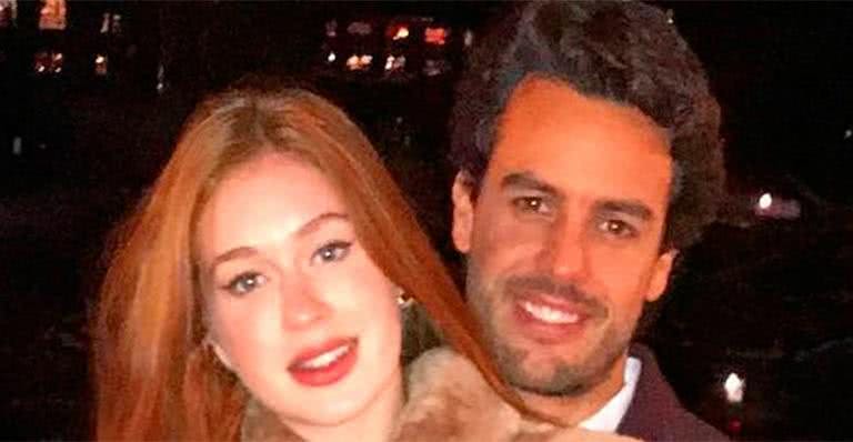 Na Suíça, Marina Ruy Barbosa posa ao lado do noivo - Reprodução Instagram