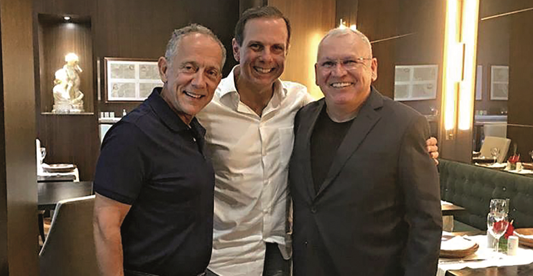 Walter Feldman, João Doria e Sidney Oliveira - Divulgação