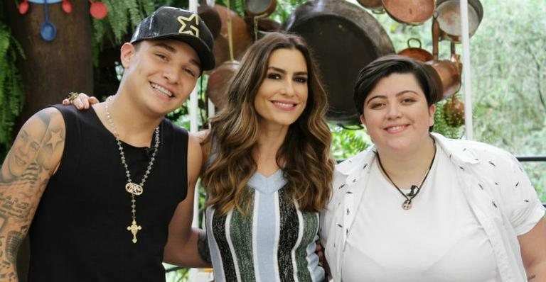 Ticiana Villas Boas entre MC Gui e Ana Vilela - Gabriel Gabe/SBT