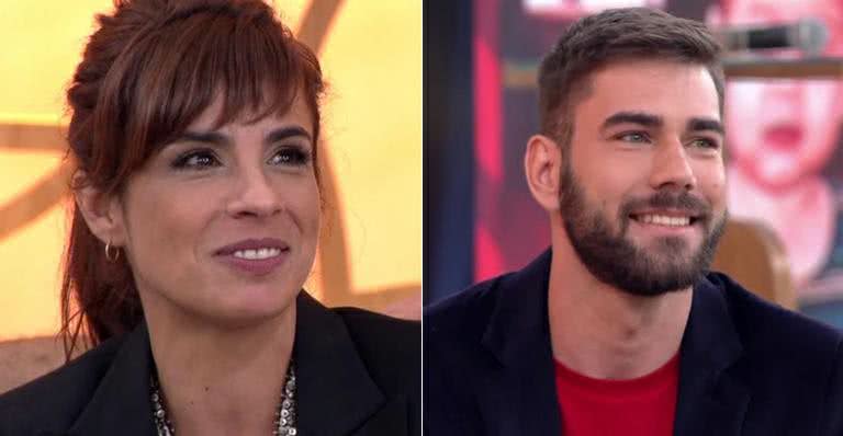 Maria Ribeiro e Geovanni no Encontro - TV Globo/Reprodução