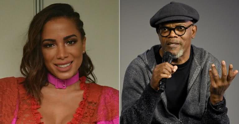 Anitta e Samuel L. Jackson - AgNews e GettyImages