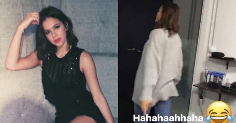 Neymar obriga Bruna Marquezine a fazer polichinelos - Reprodução/ Instagram