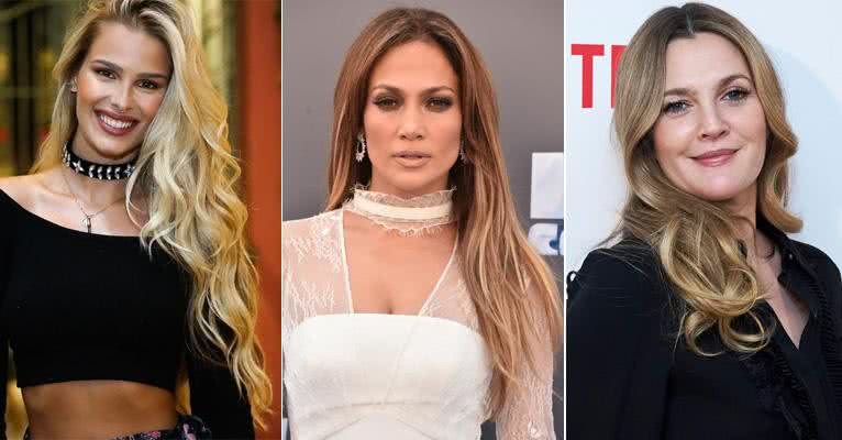 Yasmin Brunet, Jennifer Lopez e Drew Barrymore - Instagram/Getty Images