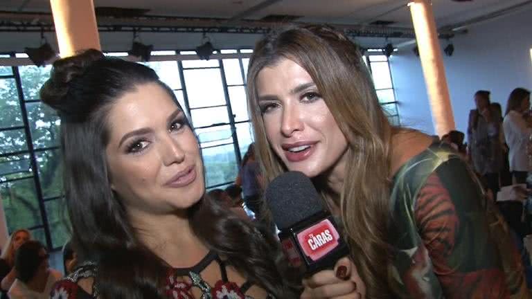 Carol Castelo Branco foi ao terceiro dia do SPFW e conversou com Thaís Fersoza e Fernanda Keulla. Vem ver as dicas das famosa. - caras digital