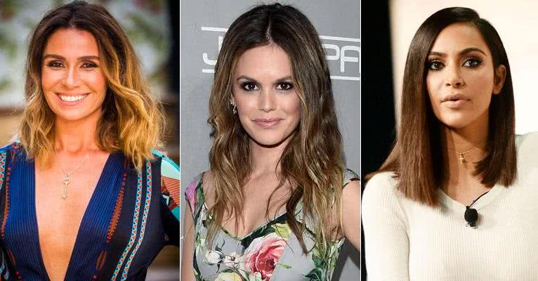 Giovanna Antonelli, Rachel Bilson e Kim Kardashian - Divulgação/TV Globo/Getty Images