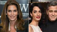 Cindy Crawford, George Clooney e Amal Alamuddin - Getty Images