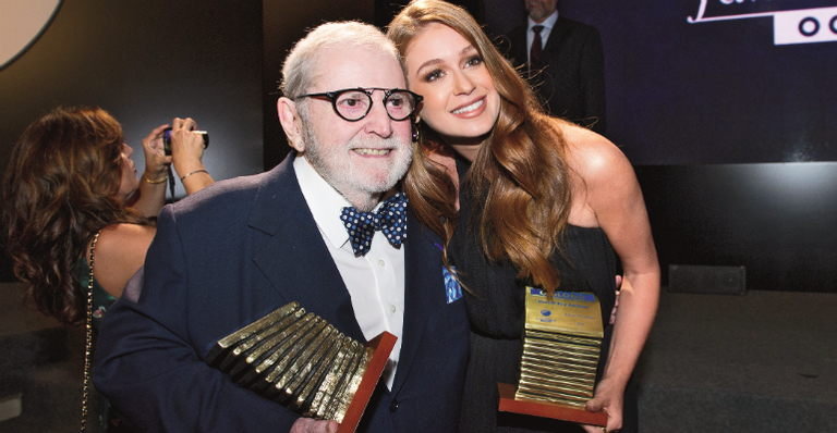 Os premiados Jô Soares e Marina Ruy Barbosa - Fabrizia Granatieri