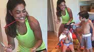 Juliana Paes com os filhos, Antonio e Pedro - Reprodução / Instagram