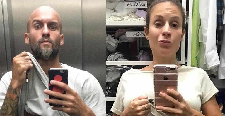 Maira Charken posa com o namorado: 'Ele tanquinho, eu balão' - Reprodução Instagram