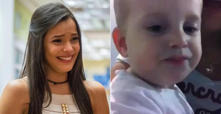 Emilly e Derick - TV Globo/Divulgação e Twitter/Reprodução