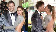 Gisele Bündchen e Tom Brady trocam beijos apaixonados - Getty Images