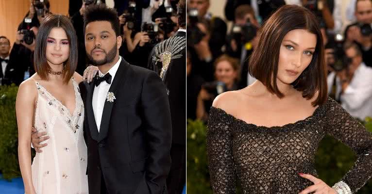 Com a ex, Bella Hadid, no mesmo evento, The Weeknd troca carinhos com a amada, Selena Gomez - Getty Images