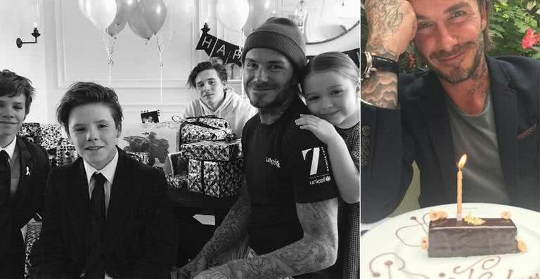 David Beckham com os filhos - Reprodução / Instagram