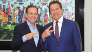 João Doria e Arnold Schwarzenegger - EDUARDO MARTINS/AGNEWS