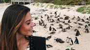 Giovanna Lancellotti posa com pinguins em viagem - Reprodução/Instagram