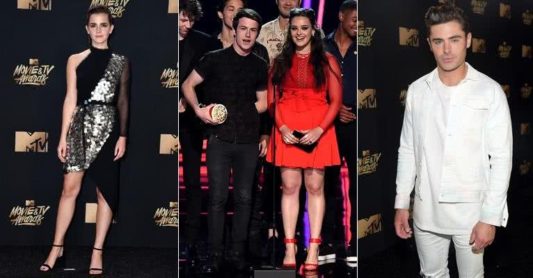 Emma Watson, Dylan Minnette, Katherine Langford e Zac Efron - Getty Images