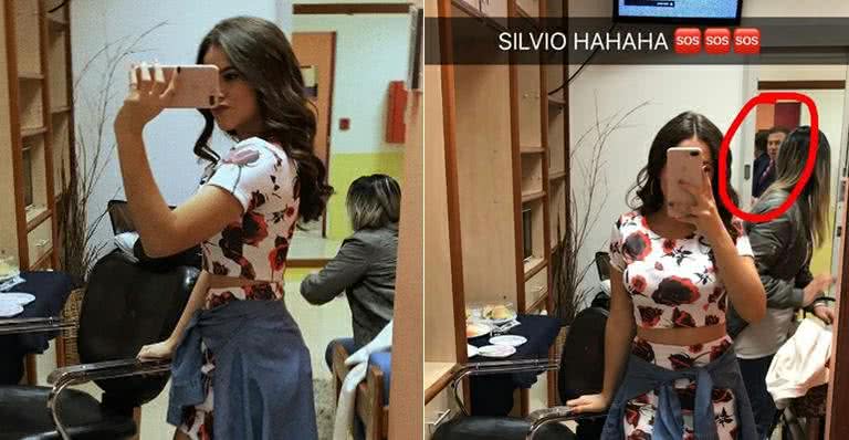 Silvio Santos invade selfie de Maisa em camarim do SBT - Instagram/Reprodução