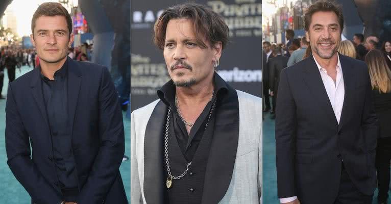 Orlando Bloom, Javier Bardem e  Johnny Depp lançam novo Piratas do Caribe em L.A - Jesse Grant/Divulgação