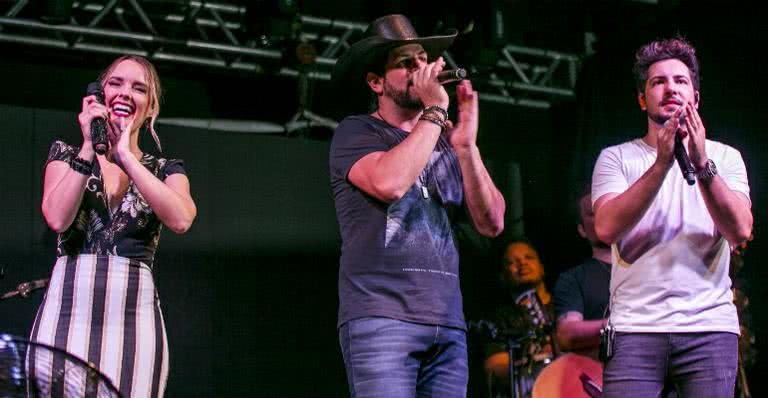 Thaeme, Sorocaba e Thiago no lançamento da Faici - Marchetti Fotografia/Divulgação