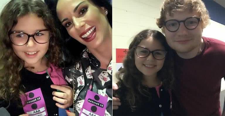 Isabella, Ana Furtado e Ed Sheeran - Reprodução / Instagram