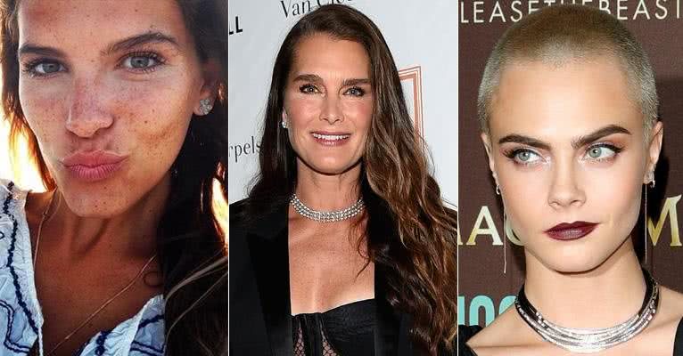 Mariana Goldfarb, Brooke Shields e Cara Delevingne - Reprodução/ Instagram/Getty Images