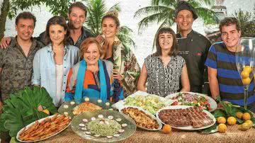 Rodrigo Fagundes, Bruna Spínola, Marcelo Serrado, Nicette Bruno, Nanda Costa, Valentina Herszage, o chef Alexandre Matias e Thiago Martins - CADU PILOTTO, CESAR ALVES E FABRIZIA GRANATIERI