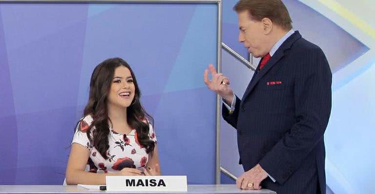 Maisa e Silvio Santos - Lourival Ribeiro/SBT