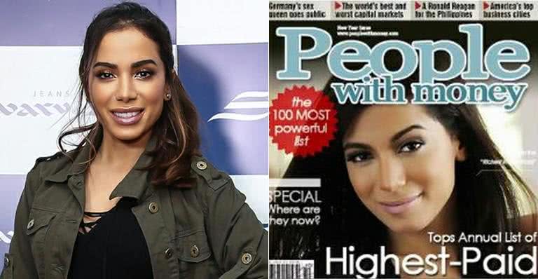 Anitta se diverte com notícia falsa de revista gringa - BrazilNews e Reprodução