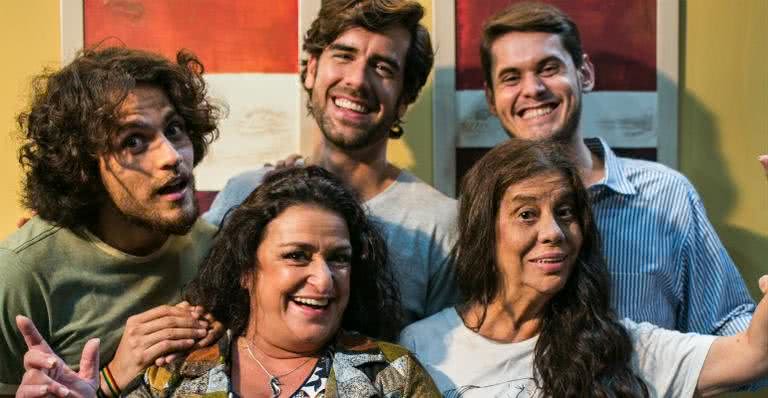 Tiago Marques, Marcos Pitombo, Guilherme Duarte, Grace Gianoukas e Maria Gladys - Divulgação