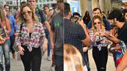 Sandy em aeroporto no Rio de Janeiro - William Oda / AgNews