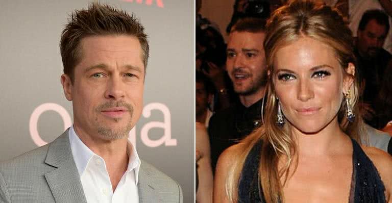 Brad Pitt é flagrado aos beijos com Sienna Miller - Getty Images