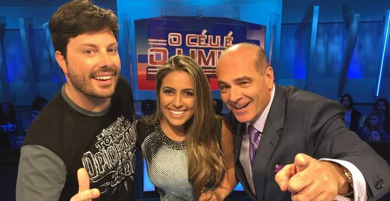 Danilo Gentili, Fernanda Costa e Marcelo de Carvalho - Divulgação / RedeTV!