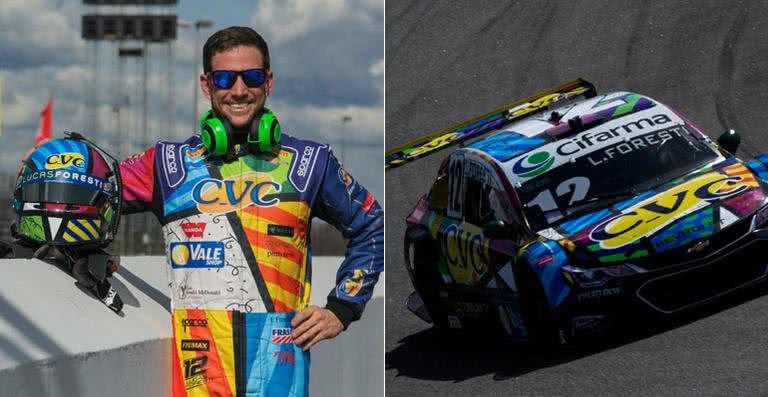 Carro de Lucas Foresti é estilizado com obra de Romero Britto - Marcus Cicarello